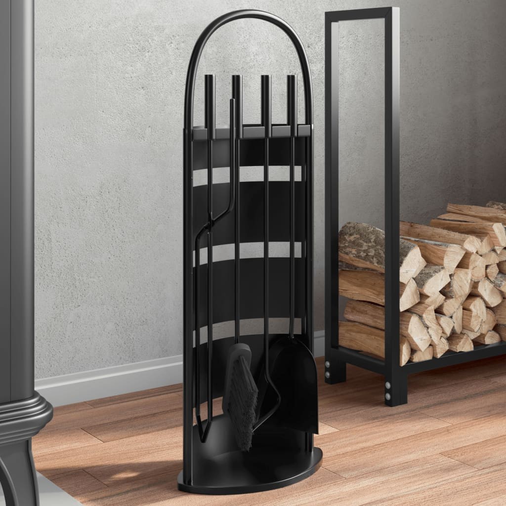 Set de Herramientas para Chimenea Atizadores Fuego 5 pzas Acero vidaXL