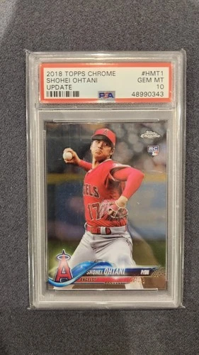 2018 Topps Chrome Update Shohei Ohtani #HMT1 RC PSA 10