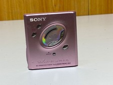 Sony MD Walkman MZ-E505 Minidisc Player G-PROTECTION Pink Operation confirmed