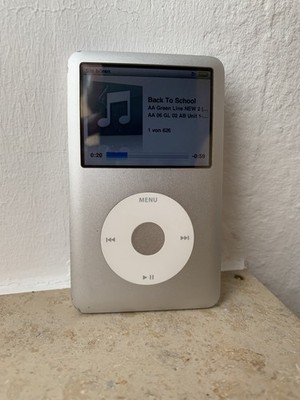 Apple iPod Classic 6. Generation - 120 Gb Silber A 1238 vintage retro mp3 player
