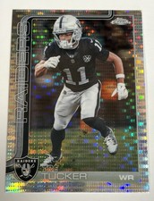 2025 Topps Chrome Football #175 Tre Tucker Pulsar Refractor Raiders