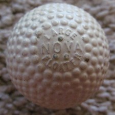 VINTAGE UNUSED LARGE NOVA FLOATER BRAMBLE-ORIGINAL PAINT-NICE U.K. GOLF BALL