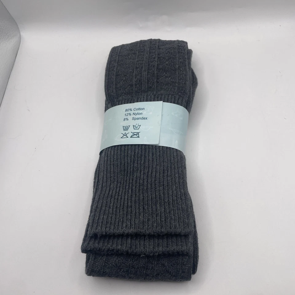 Kayhoma Women's Grey Thigh High Socks Warm Costume Cosplay Halloween - Image 2 of 4