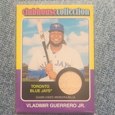 Topps Heritage Vladimir Guerrero Jr. Clubhouse Collection Relic CCR-VG Blue Jays