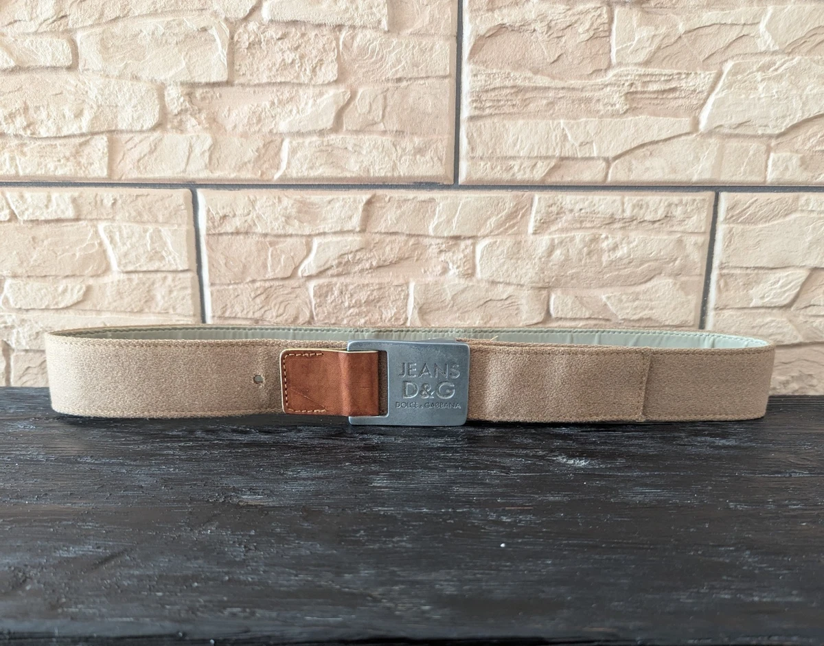 Dolce & Gabbana beige elastic belt 34 inches Dolce Gabbana Belts - Etsy main image 3