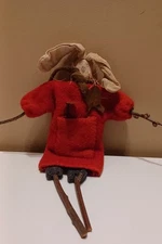 Primitive Folk-Art Bunny Rabbit handmade Gardening Doll