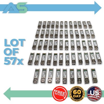Lot of 57 Cisco Systems SFP-10G-SR Transceiver Modules Plug-In SFP+ | 10-2415-03