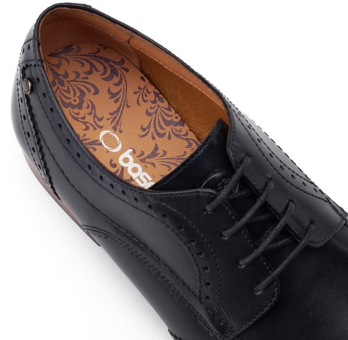 Base London Brogue Shoes Mens Barbera Leather Smart Formal Lace Ups - Picture 7 of 23