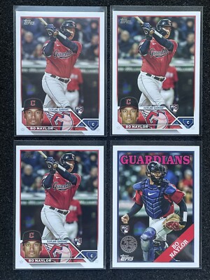 BO NAYLOR Lot of (4) RC 2023 Topps Series 2 Rookie Cards #421 & 35th Insert