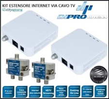 Kit Estensore di Rete Internet Via Cavo Di Antenna Per TV Streamers e Gaming