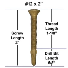 REAMER WOOD TEK SCREWS: Wood to Metal Fastening (Reamer Wings) Torx/Star Drive