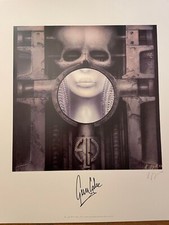 ELP HR Giger Art Print BRAIN SALAD SURGERY Signed Greg Lake ELP HR Giger Art Print BRAIN SALAD SURGERY Signed Greg Lake