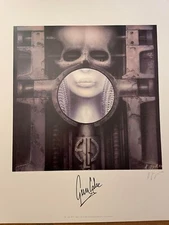 ELP HR Giger Art Print BRAIN SALAD SURGERY Signed Greg Lake