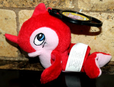 Neopets McDonalds 2005 Red Flotsam Mini Promo Plush Toy with Clip