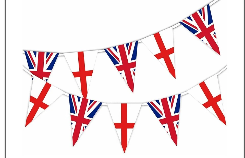 🇬🇧 Bulk Buy 20 x 33ft Union Jack & England Flag Bunting 🎖 Triangle Outdoor - Image 4 of 4
