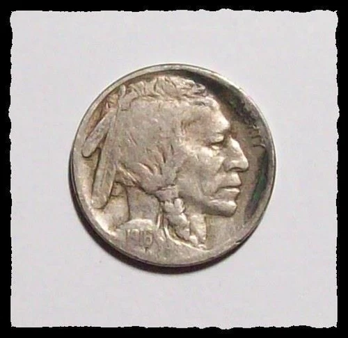 1916-S   BUFFALO NICKEL Indian Head Dark Marks on Rim / Fine    #11C100