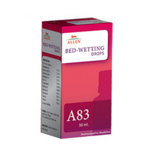 Allen Homeopathic A83 Bed-Wetting Drops 30ml Bladder Weakness in Aged