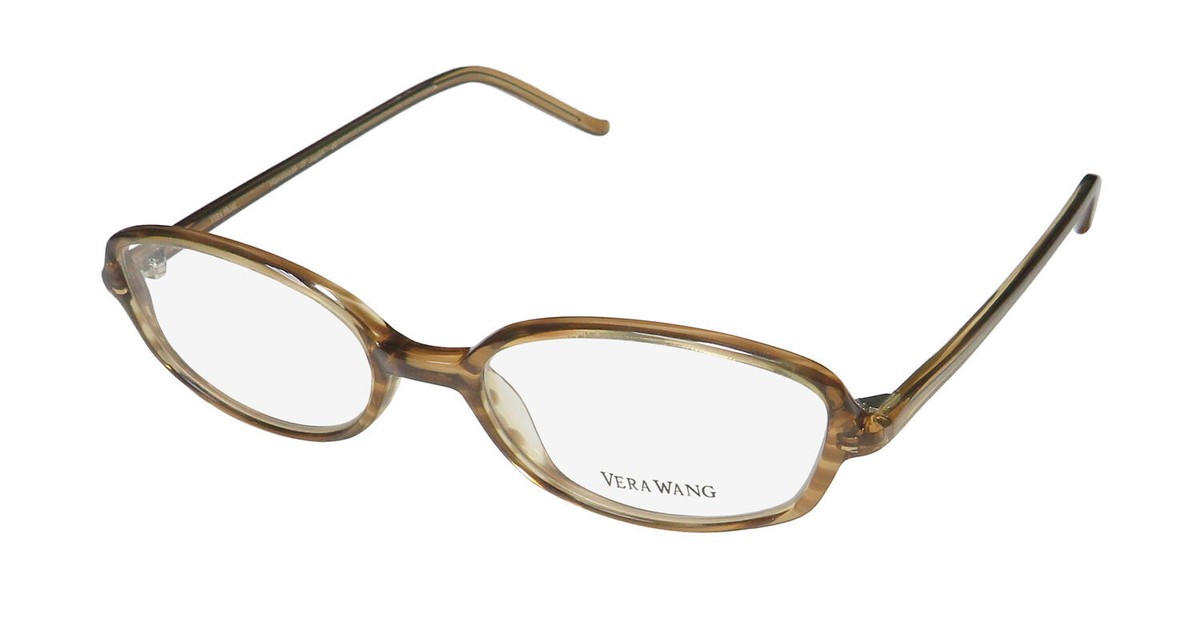 VERA WANG V006 OVAL SHAPE LENSES IMPORTED HANDMADE CLASSY EYEGLASS