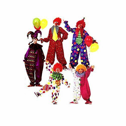 McCalls Sewing Pattern 3306 Misses Mens Clown Costumes Size 31.5-32.5 S - Picture 1 of 1
