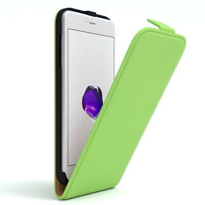 Tasche für Apple iPhone 8 / 7 Plus Flip Case Schutz Hülle Handy Cover Grün