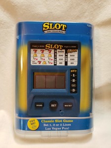 electronic handheld slot machine game