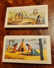 1957 KANE PRODUCTS*CIGARETTE CARD COMPLETE SET*(50)RED INDIANS*SERIES 1 & 2*NRMT