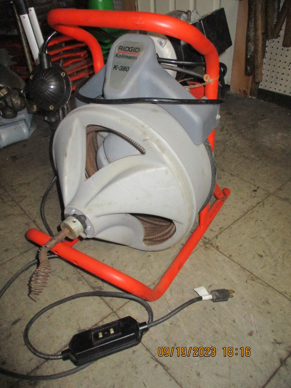 RIDGID K 380 SEWER DRAIN MACHINE 1 1/4 4" CAPACITY eBay