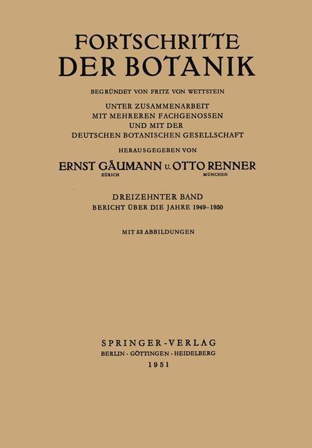 Thumbnail - Bericht Über Die Jahre 1949¿1950 | Buch | 9783540015420