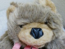 GRIZZLY BEAR CLUB - Plush Hand Puppet Brown Stuffed Animal - FOLKMANIS 16"  1