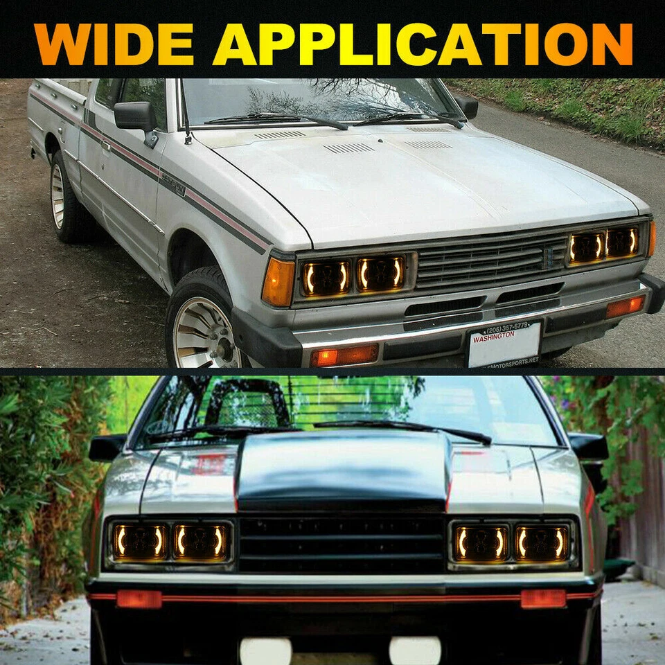 Faros LED DOT 4x6 Hi/Lo DRL bombilla sellada para Buick Electra Regal/Cadillac Foto 3 de 4