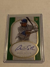 2018 Topps Definitive DOMINIC SMITH Green Rookie Auto Autograph /25 Mets 📈🔥