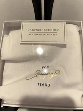 Box Of 4 Gardner Studios Happy Tears Ladies Handkerchiefs