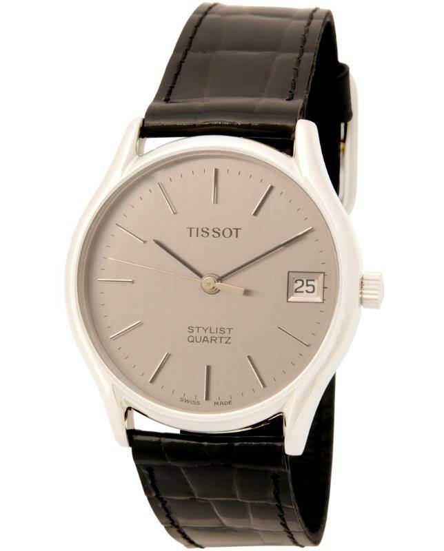 NOS NEW STYLIST TISSOT WITH DATE SWISS WATCH 1980'S