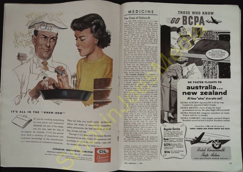 Vintage Time Magazines Canada Edition February 1 1954 Harry Grant Milwaukee - Picture 2 of 3