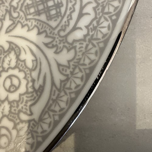 Set of 4 Franciscan Renaissance Platinum Gray Grey 10.5" Dinner Plates - Picture 9 of 10