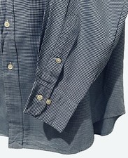 POLO Ralph Lauren Mens Dress Shirt XL Andrew Blue Pony Check 17.5 34/35