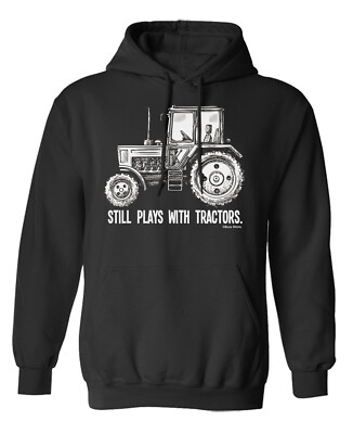 Buzz Shirts 'Still Plays With Tractors' Men's T-Shirt - Organic Cotton Farming Novelty Tee - View #6
