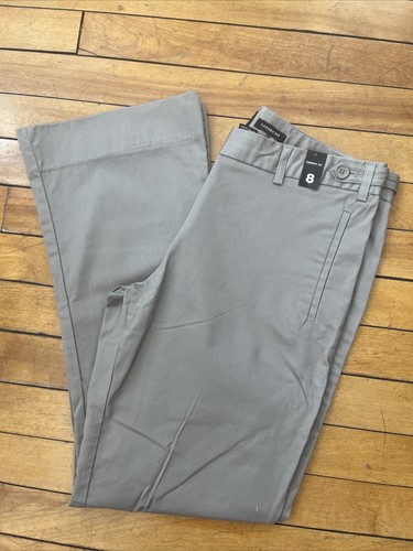 THE LIMITED Size 8 Cassidy Fit Wide Leg Trouser Dress Career Pants Cement