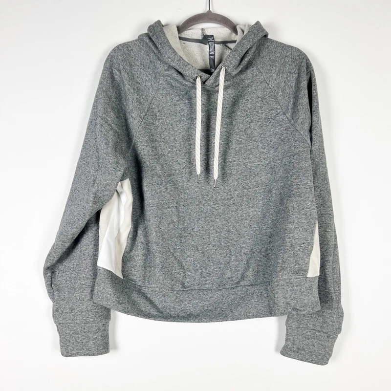 vuori boxy cut cotton terry lined pullover sweatshirt hoodie