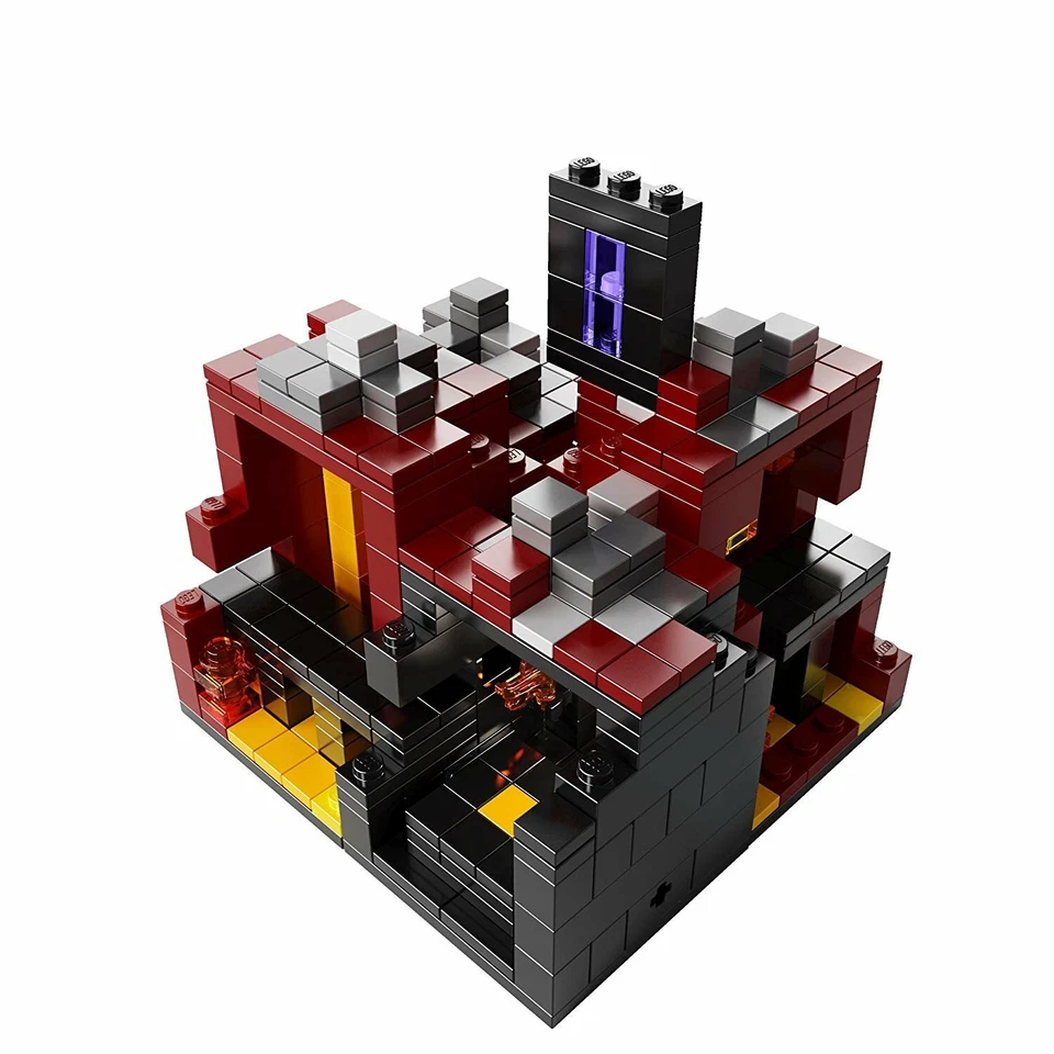 LEGO Minecraft 21106 Micro Mundo - The Nether Construible Micromob Figuras Zombie Foto 2 de 4