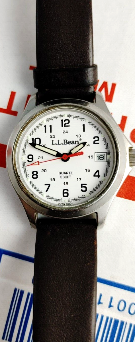 Vintage Women L.L. Bean Quartz Analog Watch Japan Movement White