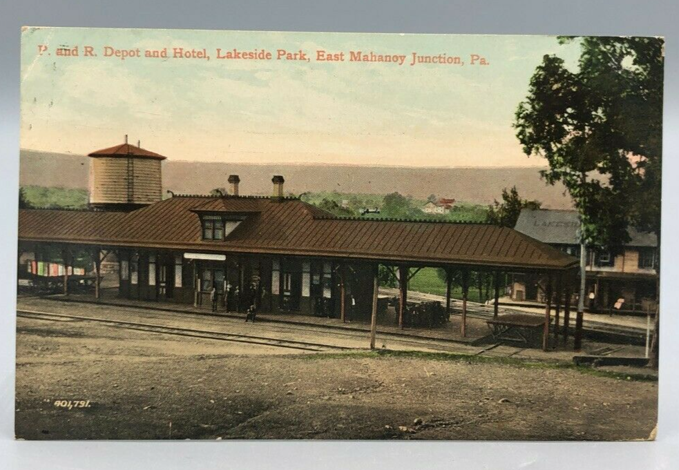 1917 PHILADELPHIA & READING P&R East Mahanoy Junction RAILROAD DEPOT