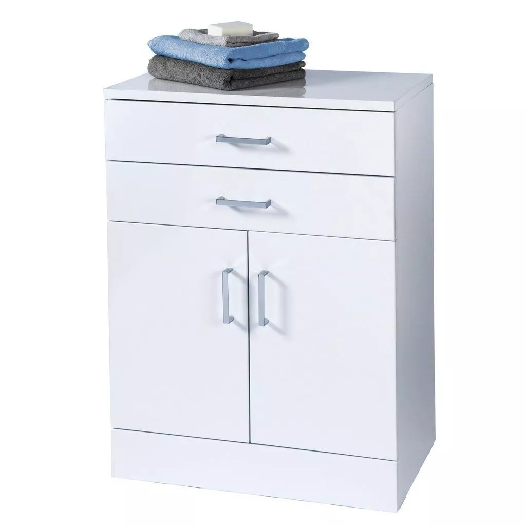 White gloss bathroom sales shelf