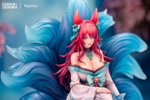 LOL Myethos League of Legends Ahri 1/7 Spirit Blossom Modellino Completo Giocattolo - Foto 11 di 11