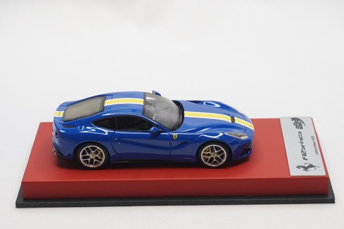 1/43 BBR FERRARI F12 BERLINATTA AZZURRO DINO STRIPE RED LEATHER LE20 PC N MR - Picture 5 of 5