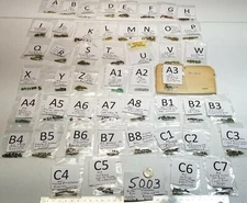 Vtg Navette 6x3mm Swarovski WG Czech Rhinestone Loose & brass set Jewelry # 5003