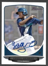 2013 BOWMAN BP 91  Gabriel Gabby Guerrero  MARINERS  SIGNED AUTOGRAPH AUTO COA