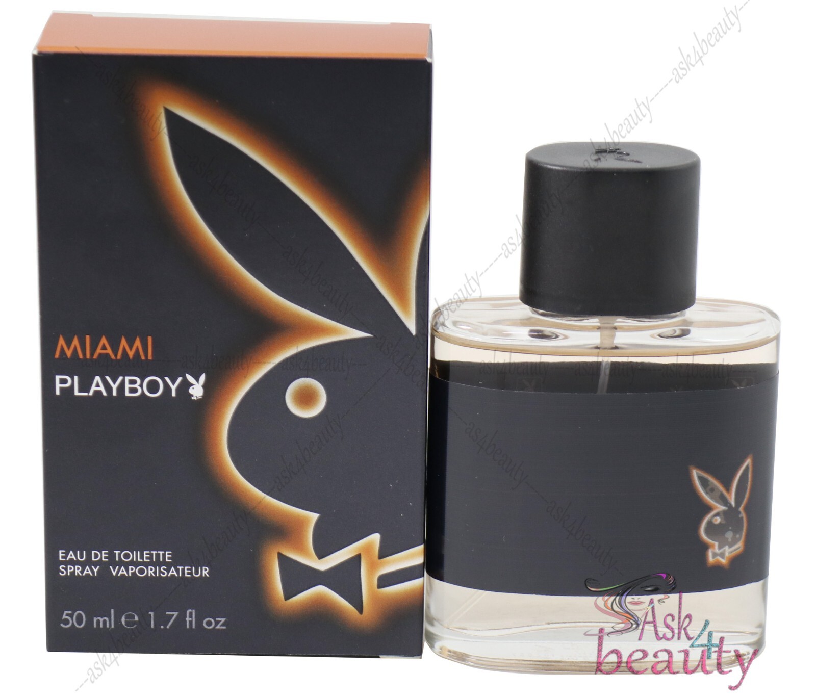 Playboy Miami By Coty 1.7/1.6 oz. Edt Spray For Men New In Box