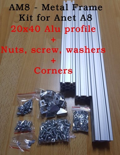 AM8 3D Printer Extrusion Profile Metal Frame nuts screw corner for Anet A8 - 144