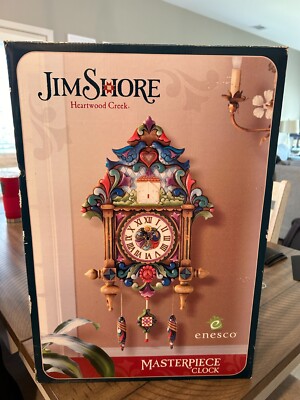 RARE Jim Shore #4012470 Masterpiece Collection: OLD TIME TRADITION Cuckoo Clock
